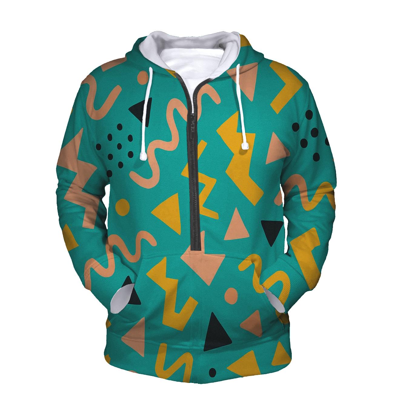 Memphis Neon Shuffle heavyweight hoodies