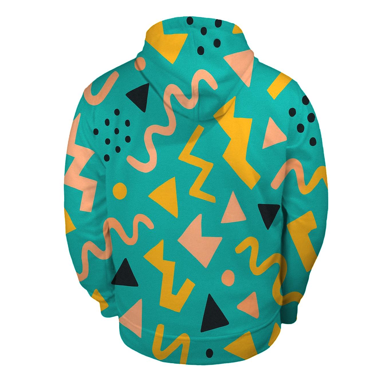 Memphis Neon Shuffle heavyweight hoodies