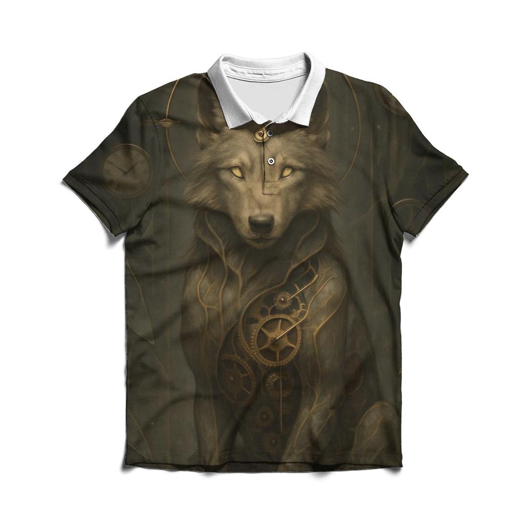 Clockwork Wolf Oracle casual sports polo shirts