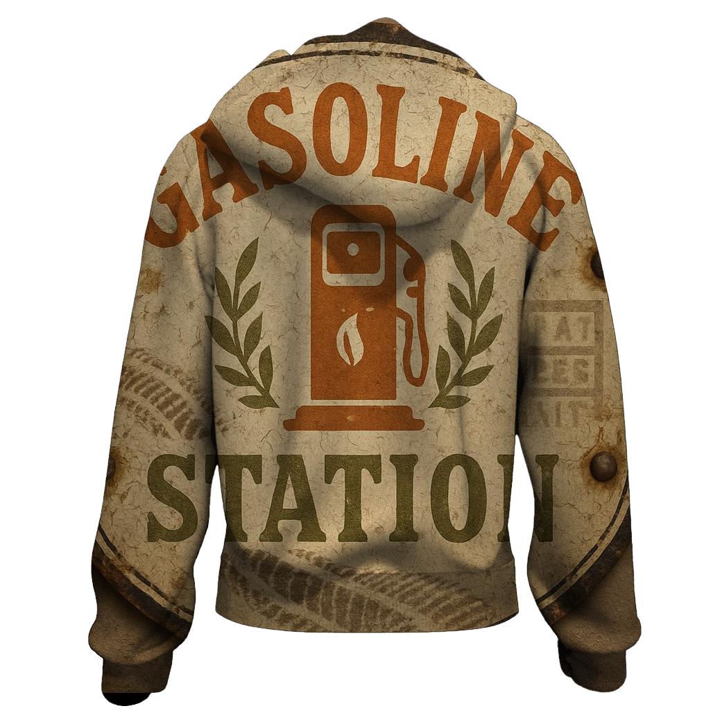 Old Gas Station Emblem hoodie trends