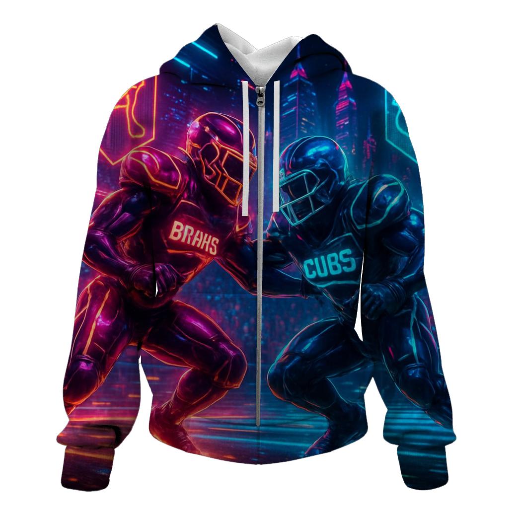 Neon Rivalry Scrimmage designer hoodies