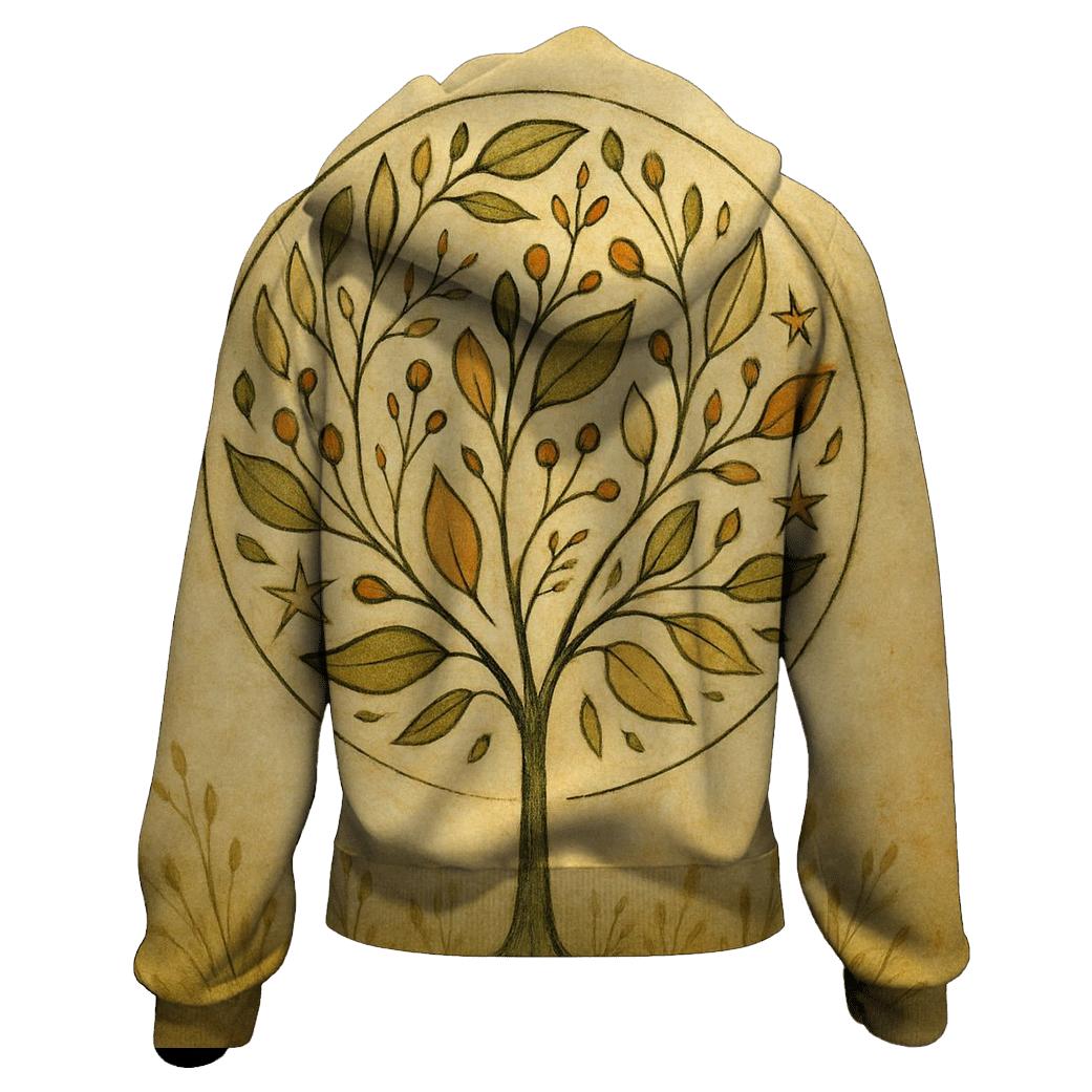 Tree Of Seasons Abstract lightweight hoodies