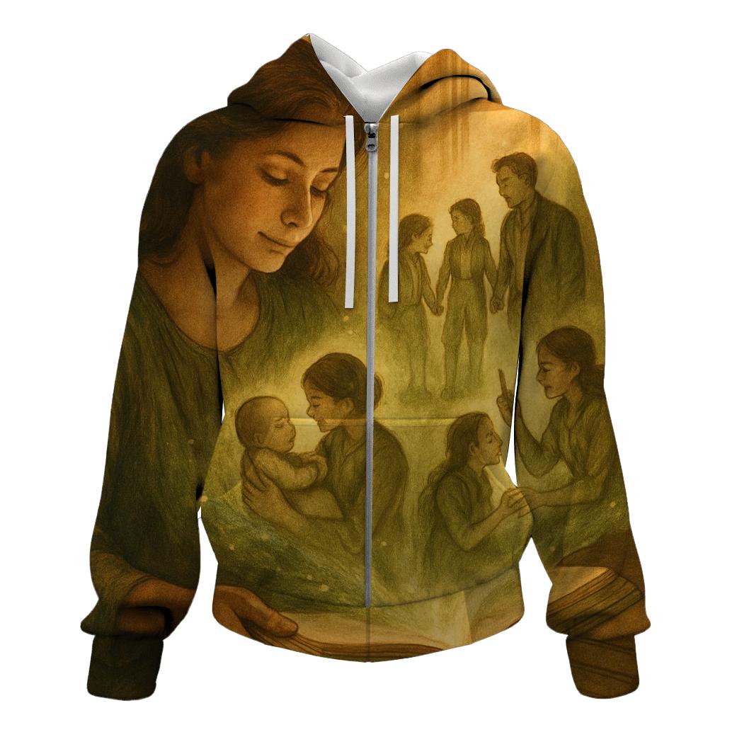 Keeper Of Stories zip-up hoodies