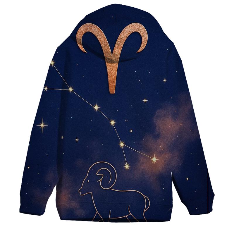 Celestial Aries Constellation Map hoodies fashion