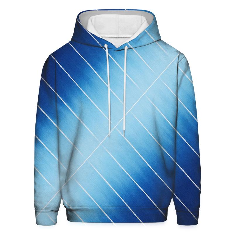 Indigo Arashi Diagonals printed hoodies