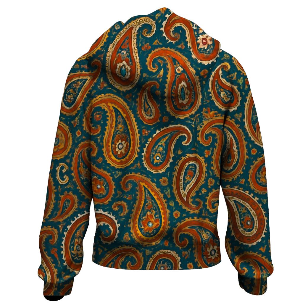 Solar Flare Paisley custom hoodies