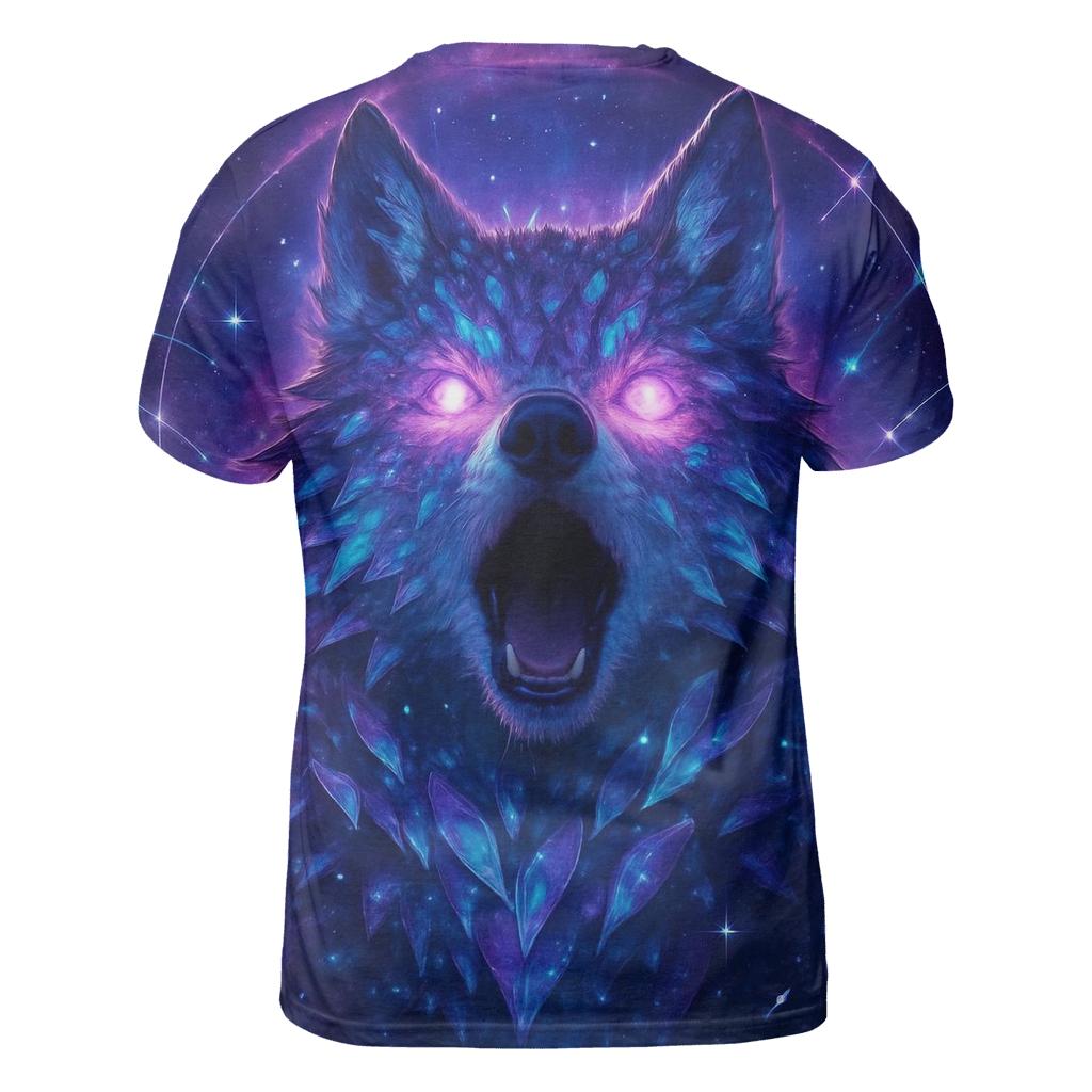 Nebula Sentinel artistic all-over print tops