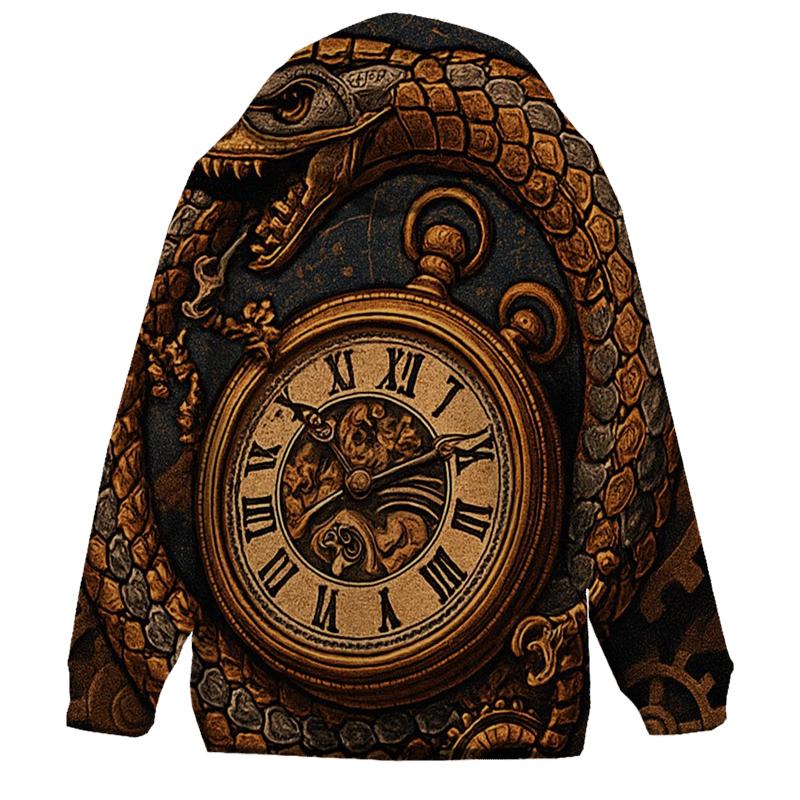 Clockwork Ouroboros Chronomancer premium hoodies