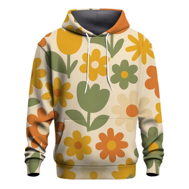 Funky Flower Mosaic lightweight hoodies