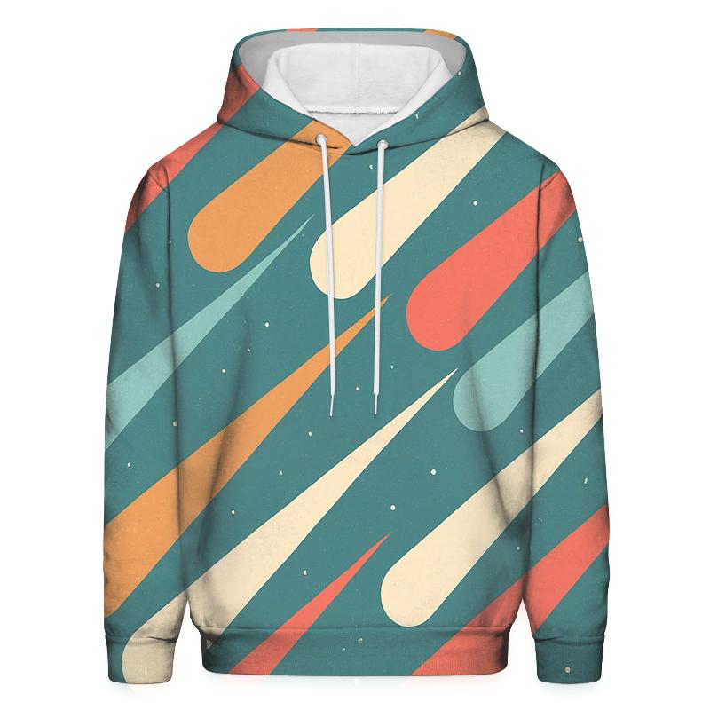 Comet Fan Overprint lightweight hoodies