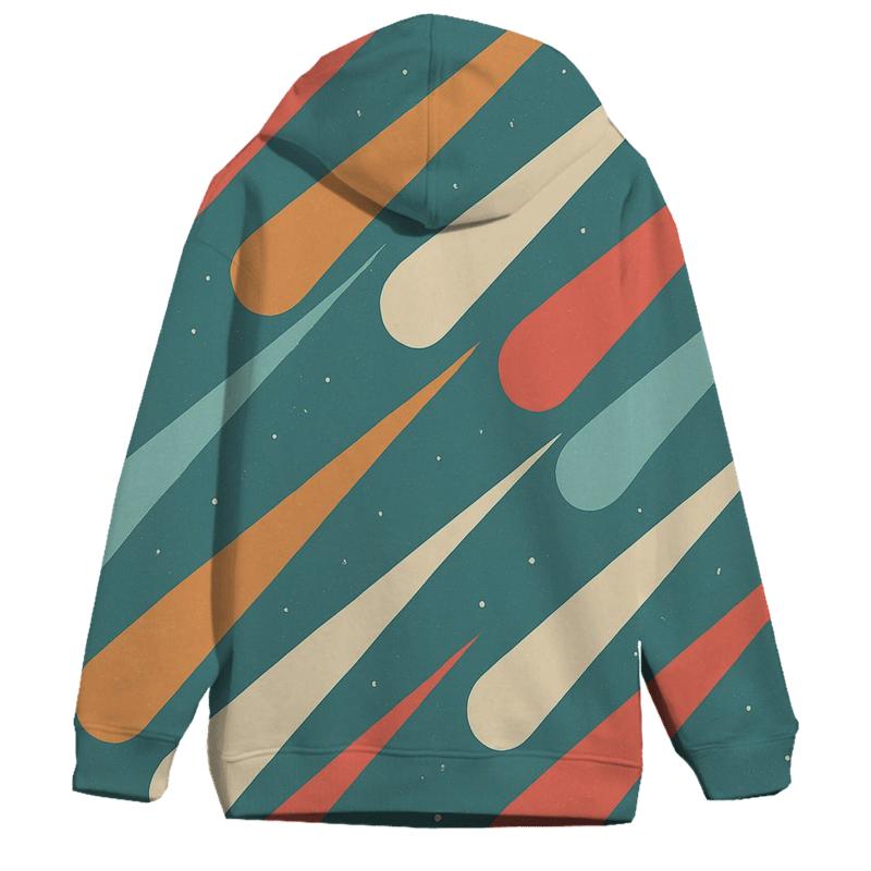 Comet Fan Overprint lightweight hoodies