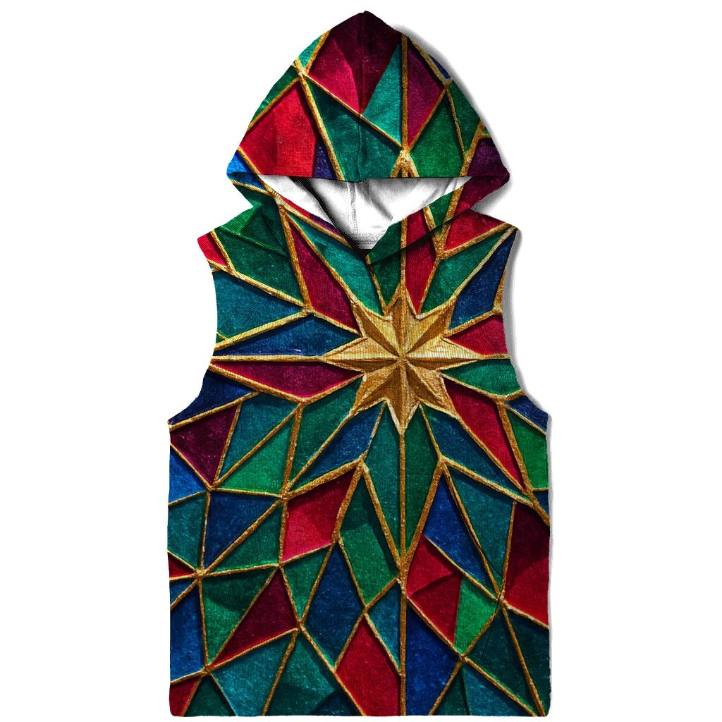 Kaleido Facet Mosaic zip-up hoodies