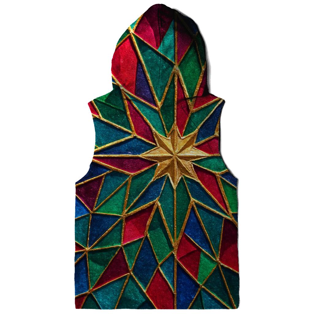 Kaleido Facet Mosaic zip-up hoodies