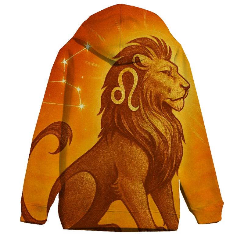 Leo Solar Flare Lion Artwork premium hoodies