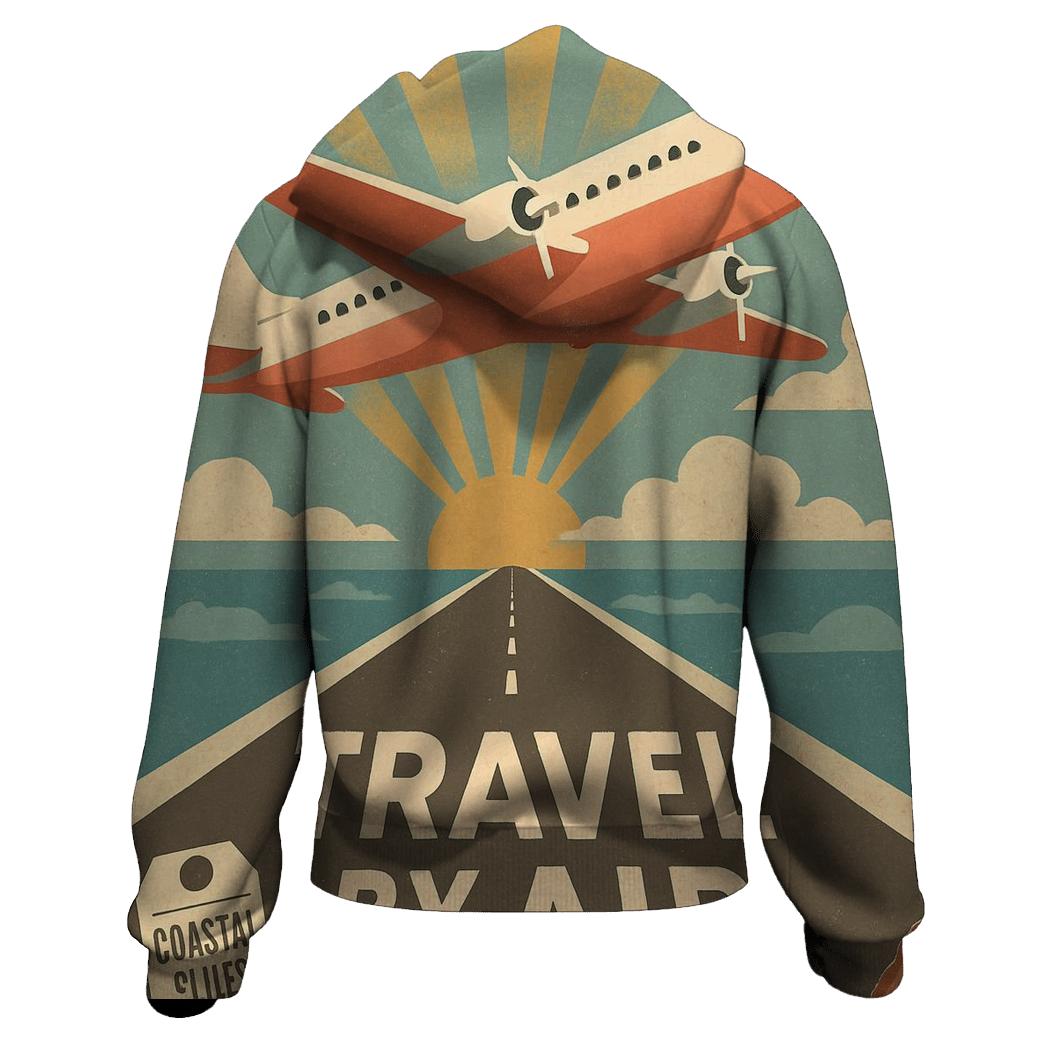 Retro Airline Travel Poster pullover hoodies