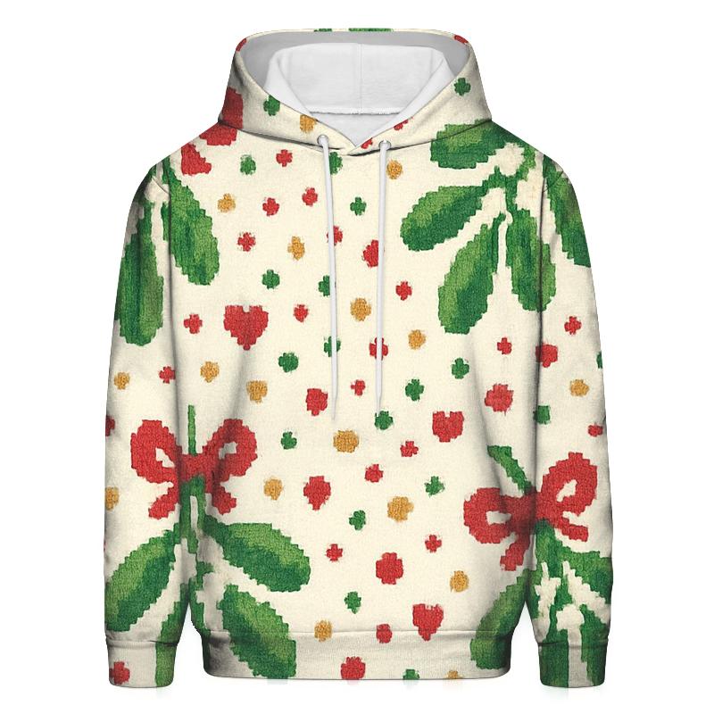 Merry Mistletoe Confetti Design hoodie styles