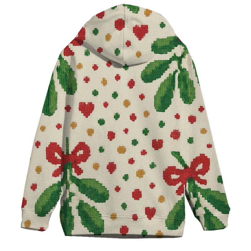 Merry Mistletoe Confetti Design hoodie styles