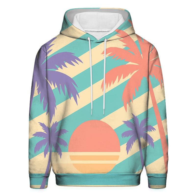 Synthwave Palm Lines hoodies fashion