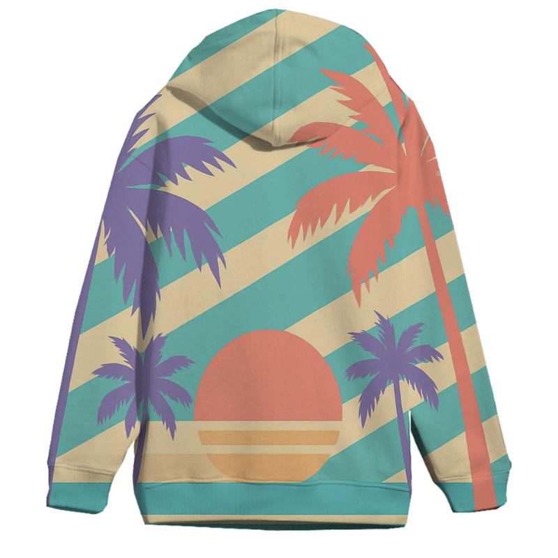 Synthwave Palm Lines hoodies fashion