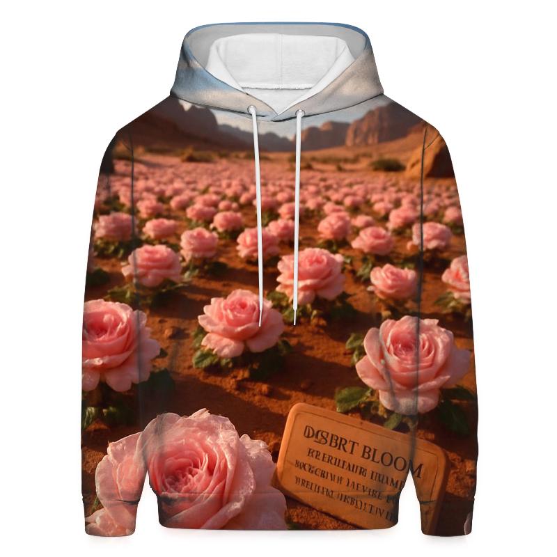 Desert Nubian Rose After Rare Rain designer hoodies