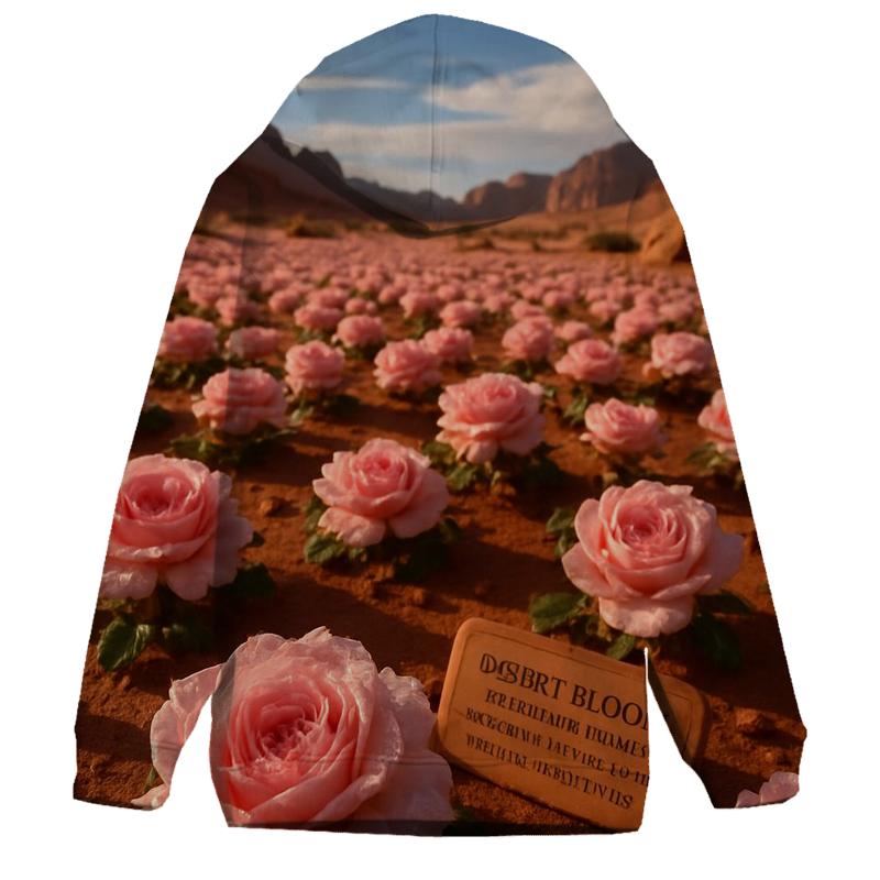 Desert Nubian Rose After Rare Rain designer hoodies