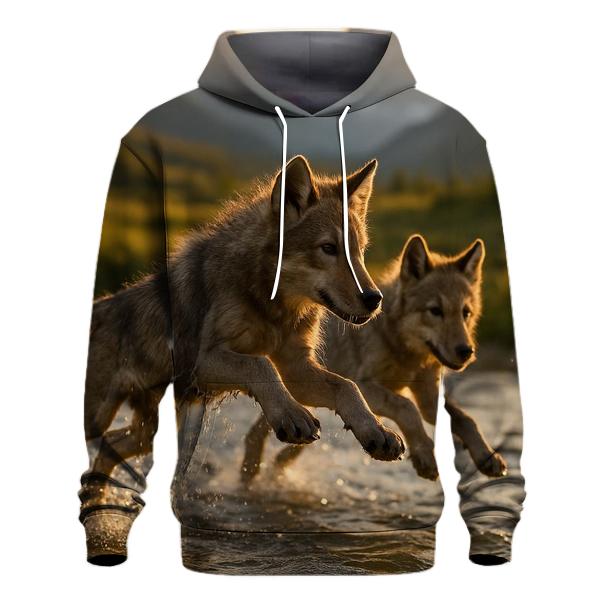 River Crossing Siblings zip-up hoodies