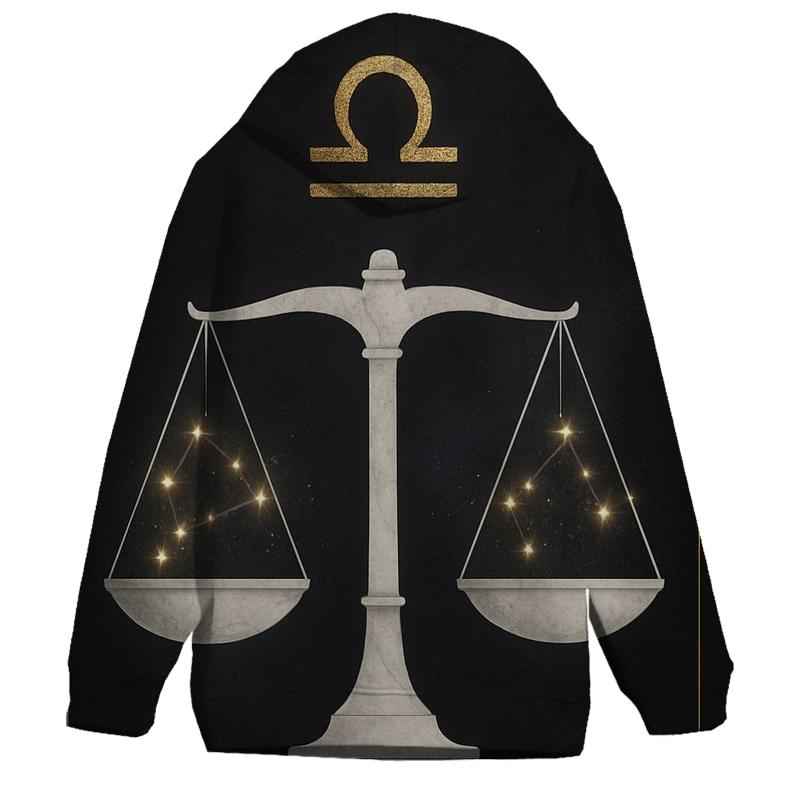 Libra Scales Balance Symbol lightweight hoodies