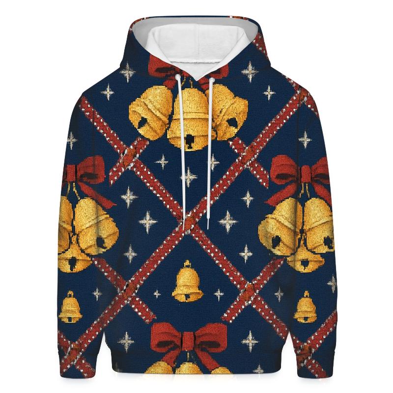 Sleigh Bell Crisscross Bands Design custom hoodies