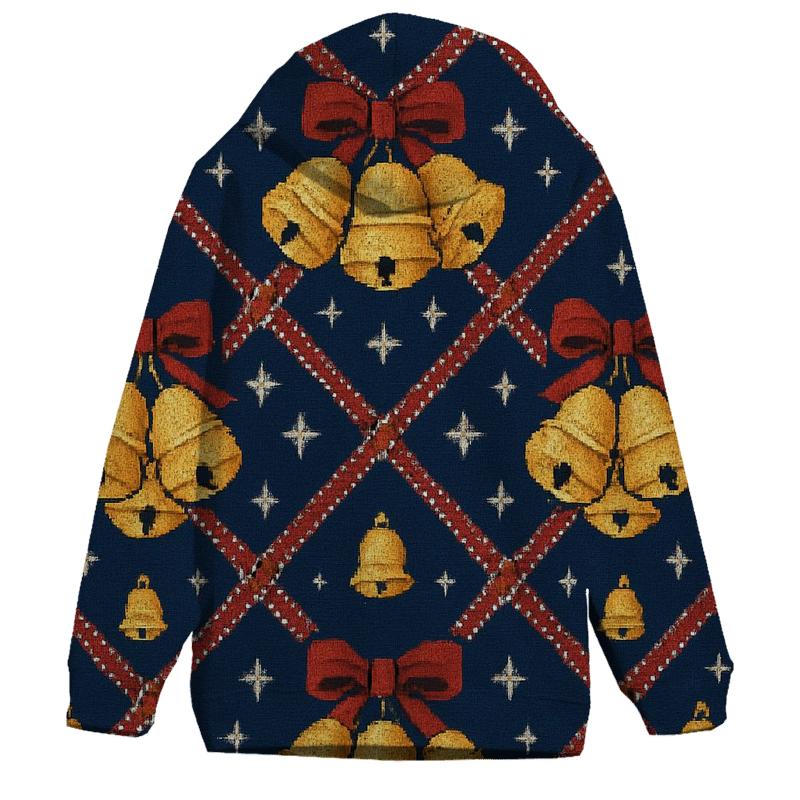 Sleigh Bell Crisscross Bands Design custom hoodies
