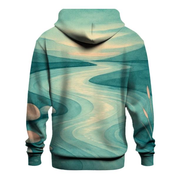 River Of Reflection embroidered hoodies