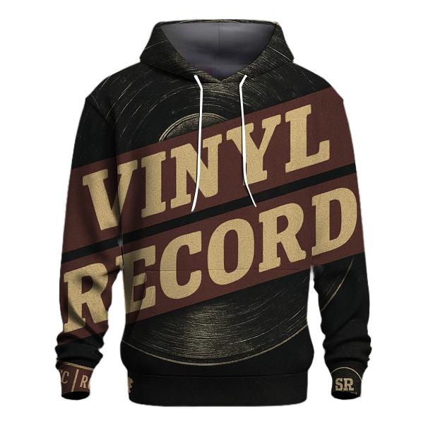 Distressed Vinyl Record Poster designer hoodies
