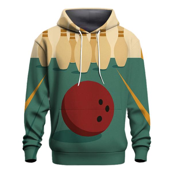 Retro Bowling Night embroidered hoodies