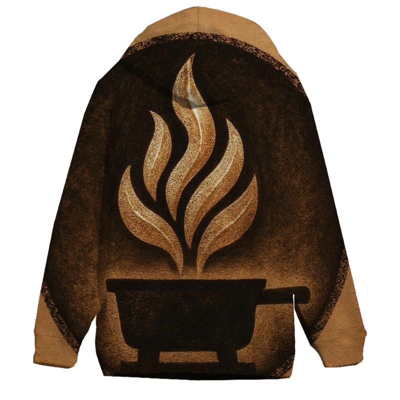 Roast Flame Emblem printed hoodies