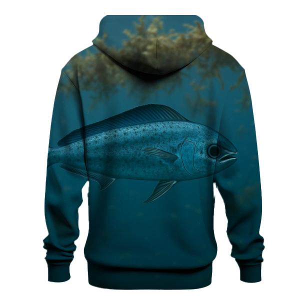 Pelagic Sargassum Glide embroidered hoodies