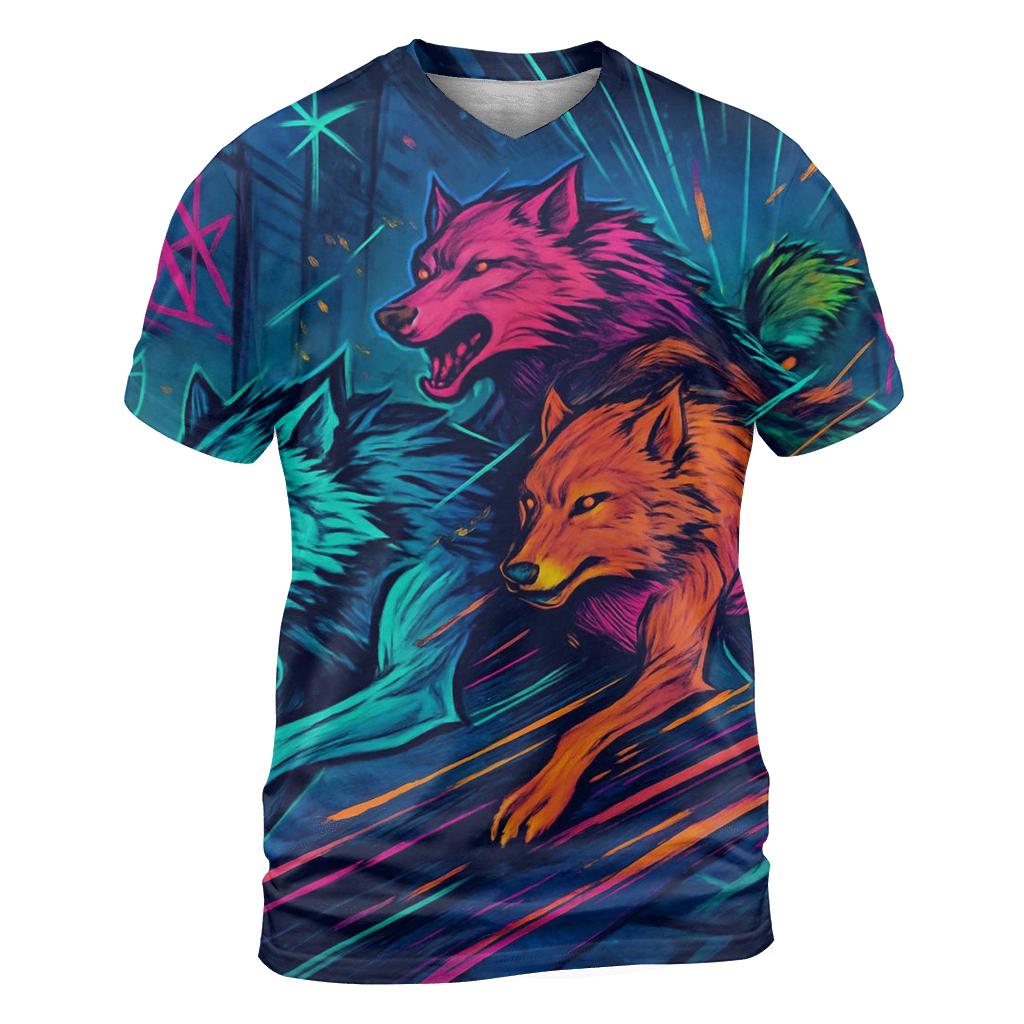 Chromatic Pack Parade artistic all-over print tops