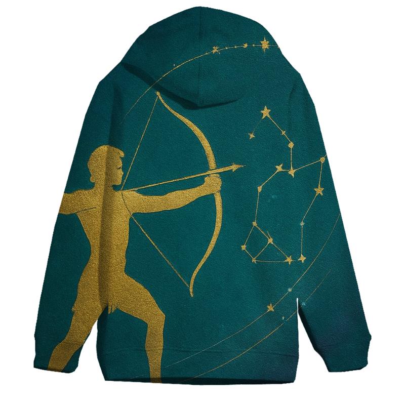 Sagittarius Archer Star Map embroidered hoodies