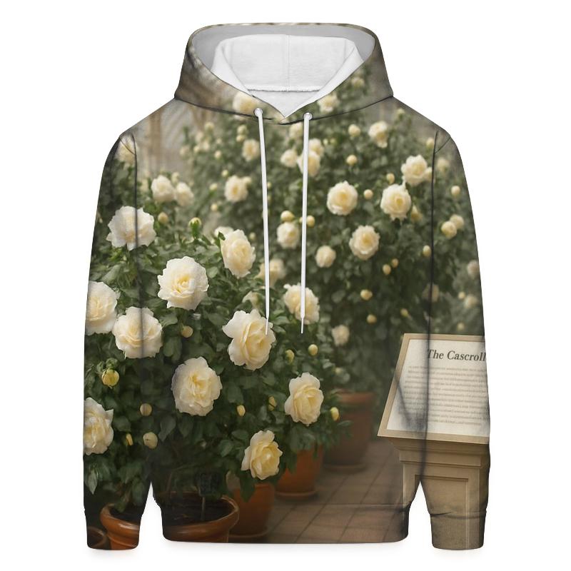 Victorian Conservatory Camellia Display zip-up hoodies