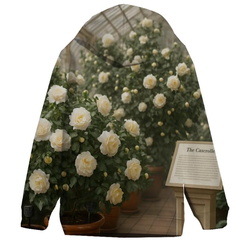 Victorian Conservatory Camellia Display zip-up hoodies