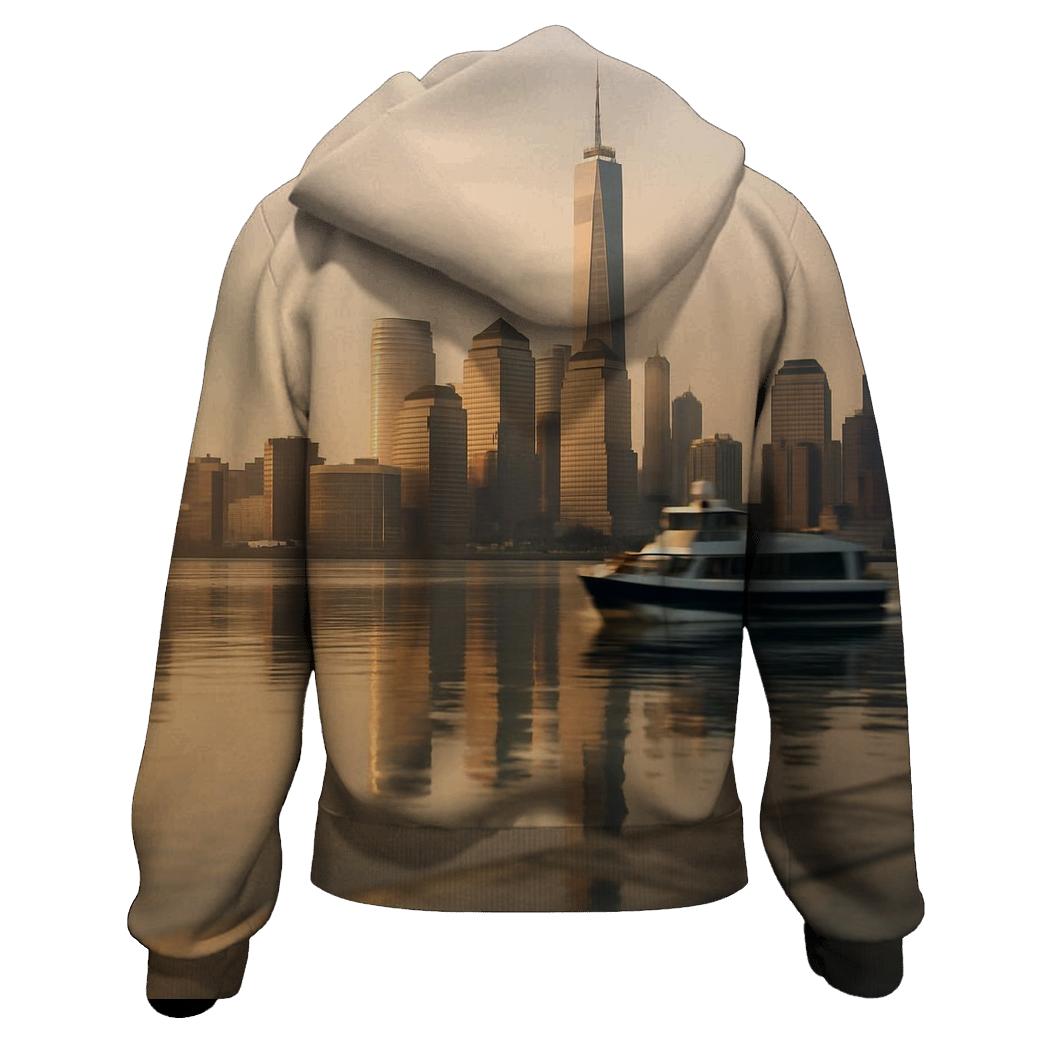 Sunrise Reflections Over Lower Manhattan hoodies fashion
