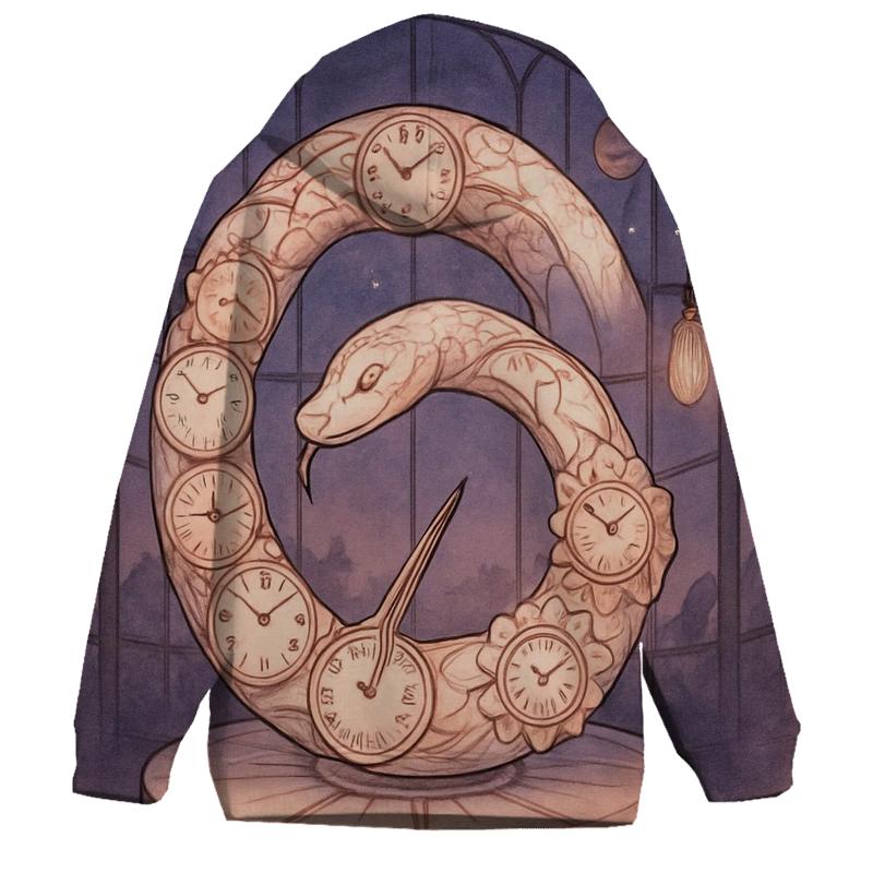 Ember Clockwork Garden pullover hoodies