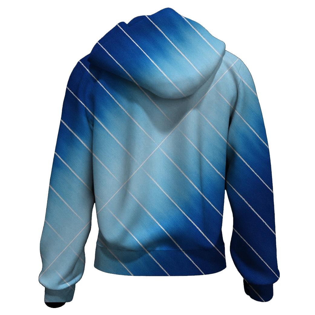 Indigo Arashi Diagonals designer hoodies
