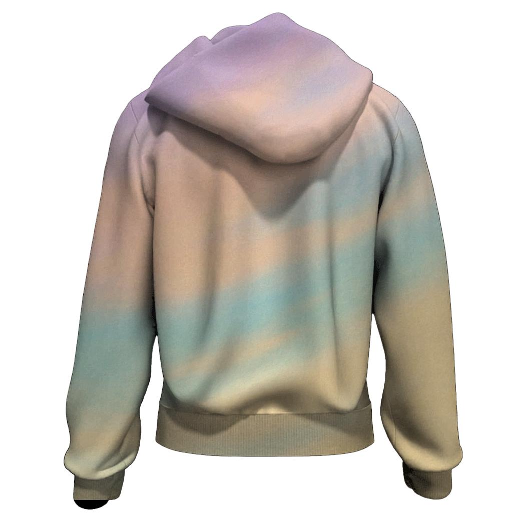 Pastel Cloud Drift embroidered hoodies