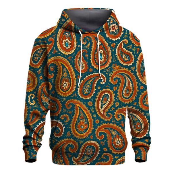 Solar Flare Paisley premium hoodies