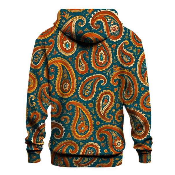 Solar Flare Paisley premium hoodies