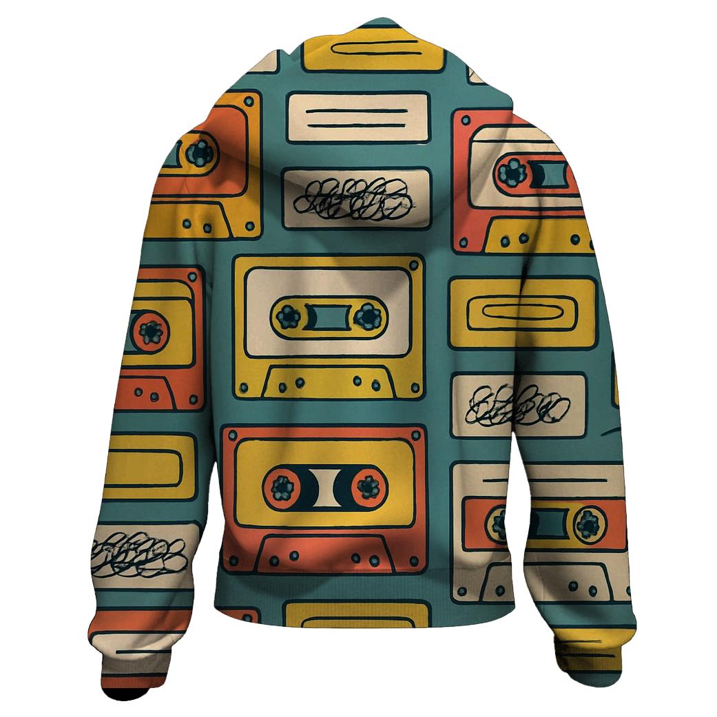 Cassette Tape Collage hoodie designs