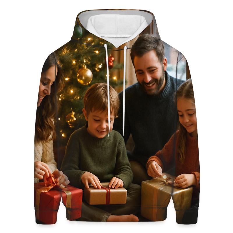 Family Unwrapping By Tree hoodies fashion