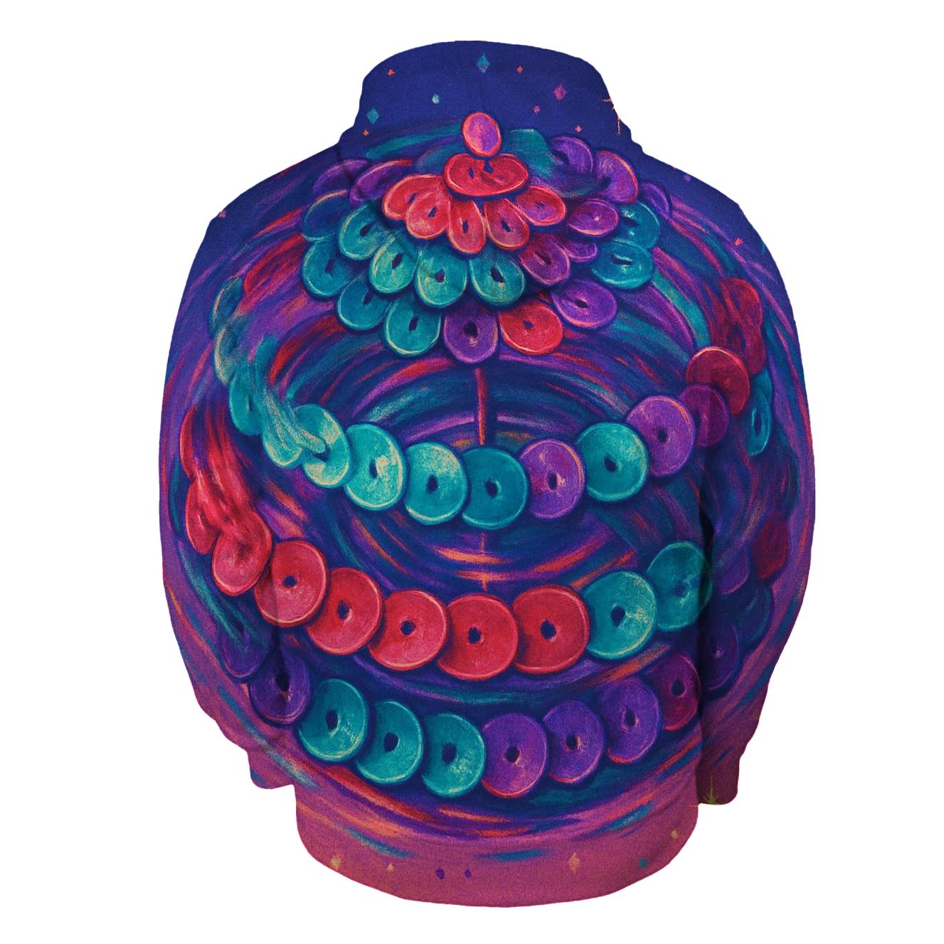 Sequin Carousel printed hoodies