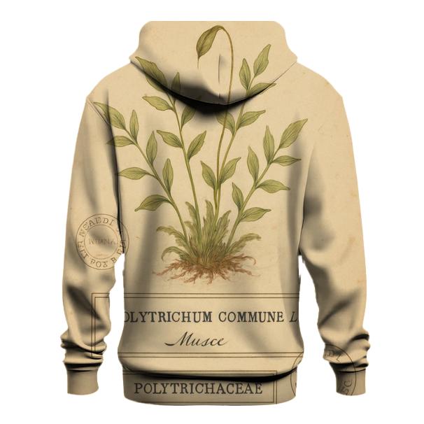 Vintage Botanical Study Plate heavyweight hoodies