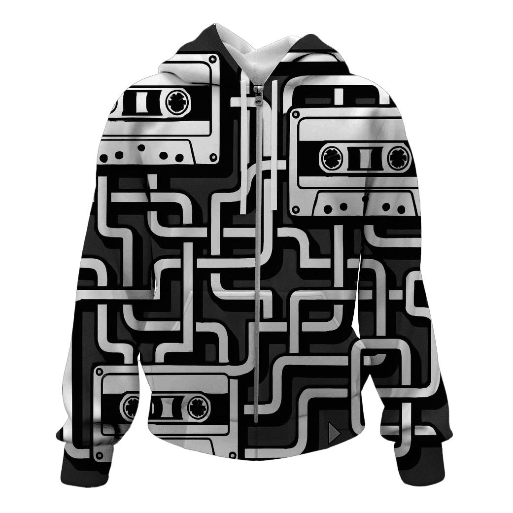 Cassette Circuit Maze pullover hoodies