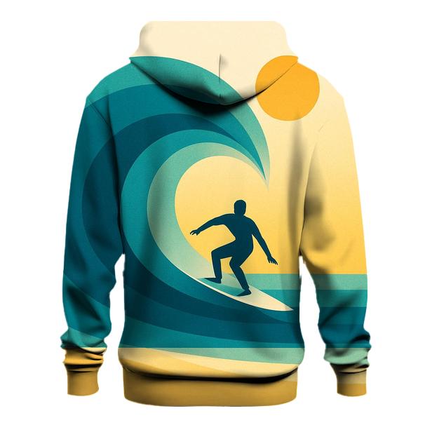 Coastal Surf Geometry pullover hoodies